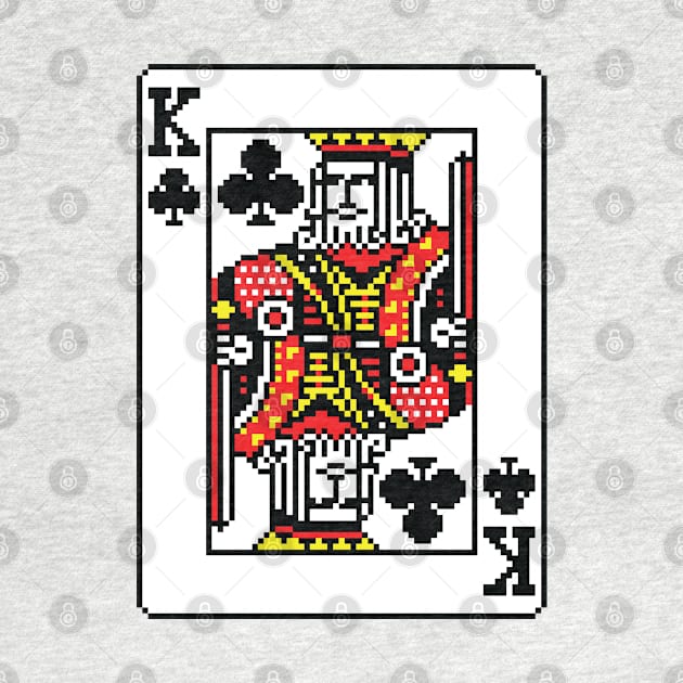 King of Clubs Pixel Art by inotyler